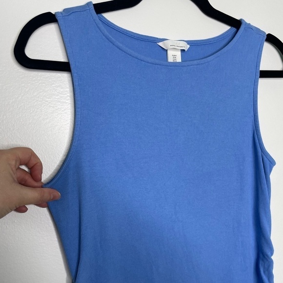 H&M MAMA Ribbed ruched Dress - Picture 2 of 8